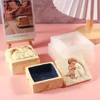在飛比找蝦皮商城精選優惠-新款肌理感 diy收納盒矽膠模具 情侶紀念品裝飾飾品盒 di