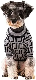 Everything Chic Designer Dog Clothes Sweater Shirt Outfit Small XS Teacup Cute Dogs Puppies French Bulldog Dachshund Chihuahua Cats Maltese Boy Girl (Small, FurdiGray)