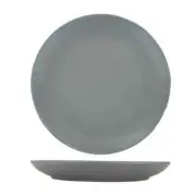Torino Matte Grey 7-1/2" Porcelain Coupe Plate - 3 Dz