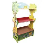 Fantasy Fields Sunny Safari Kids 3-Tier Bookshelf & Drawer, Multi