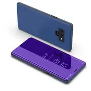 For Samsung Galaxy Note 9 Mirror View Flip Case Stand Shockproof Cover purple