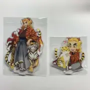 Demon Slayer Kimetsu Tiger Tora Year Acrylic Stand Figure Rengoku Kyojuro Set