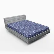 [Lunarable] Koala Fitted Sheet, Creative Cartoon Animals Hugging Branches Eating Leaves Sleeping, Bed Cover with All-Round Elastic Deep Pocket for Comfort, Queen Size, Ceil Blue Multicolor