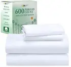 King Sheets Cotton, Luxury 600 Thread Count 100% Sateen Bed Sheets Set, Deep ...