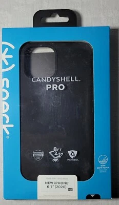 Speck Phone Case Candyshell Pro For iPhone 12 Pro Max 2020 6.7” Black New