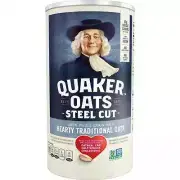 Quaker Steel Cut Traditional Oats 30 Oz, 100% Whole Grain, No Artificial Flavors
