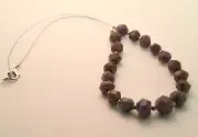 185 CRT Classic Natural Red Ruby Beaded Necklace Hand Made Jewelry Afghanistan
