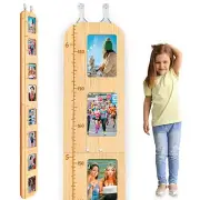 Growth Chart for Kids Wood Height Chart for Kids with Photo Frames Height