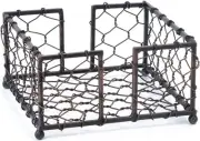Boston International Chicken Wire Cocktail Napkin Caddy, Burnt Copper