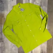 Lino By Chico's Lime Green Linen Long Sleeve Tunic Size 00(0/2) NWT $68