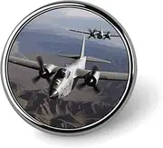 [FZMVSQH] US Army Plane Printed Round Button Pin Badges Metal Pinback Buttons 1 Inch Pins for Hat Shirt Clothing Bags Decoration, Circular, Aluminum