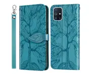 For Samsung Galaxy A51 5G Cover with Kickstand - Blue