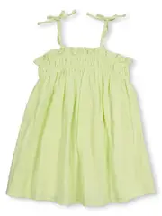 Toddler Girls Double Cloth Tie Strap Dress