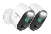 Uniden App Cam SOLO PRO 2K - 100% Wirefree 2K Super HD Spotlight Camera in 1 Twin Pack