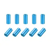 10 PC M3x12mm Round Aluminum Standoff Column Spacer Female Blue for DIY