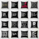 北歐ins風簡約黑白字母系列抱枕靠墊點亮客廳臥室沙發辦公室 (4.8折)