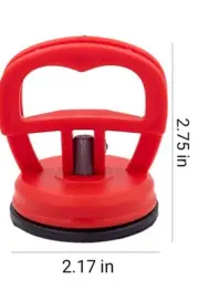 Mini suction cup Car Dent Puller Repair Tools, pack of 2, red