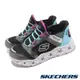 Skechers 燈鞋 S Lights-Galaxy Lights 童鞋 黑 藍 發光 星星 童鞋 套入式 303701LBKMT