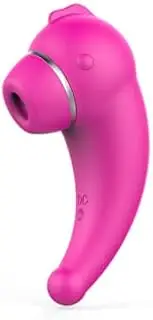 YuAiBaoBei Powerful Vacuum Licking Vibrator Clitoris Sucking Nipple Sucking Tongue Vibrating Oral Licking Sex Toys for Women Masturbation