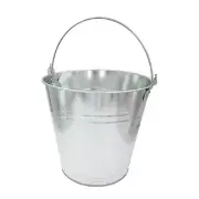 5 x 10L Galvanised Heavy Duty Metal Bucket Party Ice Water Storage Bucket
