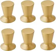 Drawer Knobs 6 Pack Shoe Cabinet Wardrobe Cabinet Drawer Wine Cabinet Brass Bedside Table Handle-Single Hole