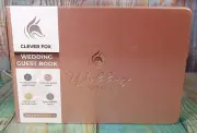 Clever Fox Wedding Guest Book Large Format (10"x7") - Pink - NEW
