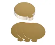 100Pcs Cake Board No Odor Round Paper Table Centerpiece Cardboard Base Cake Serving Tool 8cm