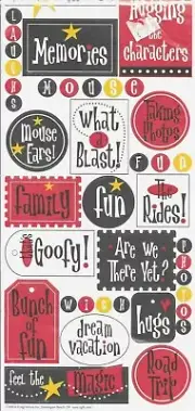 Disney Park Disneyland World Mouse Goofy Rides Characters Pictures Trip Stickers