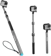 Carbon Fiber Detachable Extendable Floating Pole Selfie Stick Compatible for GoPro Hero 13/12/11/10/9/8/7/6/5/4/3 Plus/3/Session/GoPro MAX/AKASO EK7000,DJI OSMO Action 5 Pro /4/3/2 Camera
