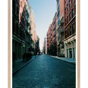 Galrie Urban Street View - Architectural Photography Art Photography Print, Wood Frame, 50 x 70cm (20 x 28inch)