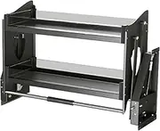 Pull-down Cabinet Seasoning Rack,Wall Lifting Bowl Basket,2-Tier Shelving,Space Saving for Home Bar Cafe Wall Cabinet(850mm)