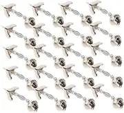 PartyKindom Fishing Rod Alarm Bell 15pcs Metal Bells Bait Alarm for Bite Alerts Outdoor Activities