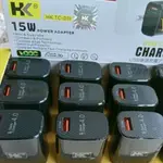 適配器充電器 HK D11 QC 3.0 3A 快速充電 VOOC SHELL HK 1 孔 USB 快速充電器 15W