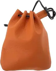 [LIFKOME] Retro Drawstring Coin Purse Wallet Card Coin Holder for Men Women Safe Vintage Style