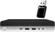 HP SFF EliteDesk 800 G4 Intel i5-8500T 16GB 256GB W11P with TL-WN823N N300 Wireless Mini USB Adapter (Renewed)