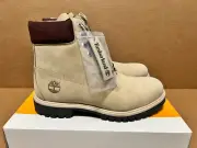 All Sizes - Timberland Premium 6 inch Waterproof Boot Light Beige Tan Nubuck