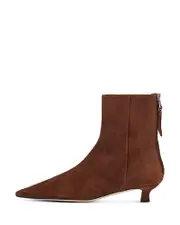 Aeyde Women's Zoe Pointed Toe Low Heel Ankle Boots