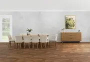 MIRAN 11 Piece 2400 Dining Suite with Cora Dining Chairs.