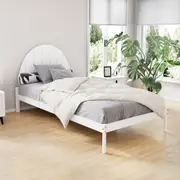 Artiss Wooden Bed Frame King Single Size Wooden Mattress Base Timber White Daly