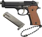 Gunyoo 92F Mini Pistol Keyring 1:3 Model Tactical Pistol Shape Keyring Pistol Model Keyring Ornament Collection for Men Army Fan Boys Gift