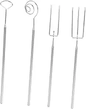 ULTECHNOVO 4pcs Fondue Fork Set Dipping Tools Comfortable Grip Design for Chocolate Cheese Kitchen Gadget for Baking and Decorating