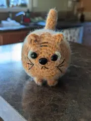 Handmade Crochet Garfield Inspired Cat
