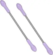 PartyKindom 2pcs Spring Epilator for Facial Hair Removal Portable Stainless Steel Hair Extraction Device Quick and Threading Tool for Home Use Design