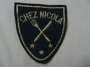 VINTAGE CHEZ NICOLA PATCH Cloth Patch Badge *