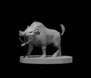 Boar Mini - DND - Pathfinder - Dungeons & Dragons - RPG - Tabletop - mz4250- Min