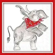 Red Elephant Hometown Pride Party Napkins – 40 Count | 2 Packs of 20CT 3-Ply Cocktail Napkins