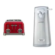 CPT-180MR Metal Classic 4-Slice Toaster, Metallic Red & SCO-60 Deluxe Electric C