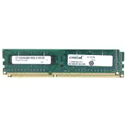 Crucial Kit 16GB 2x 8GB 1600MHz DDR3 UDIMM 240-Pin Desktop Memory CT102464BA160B
