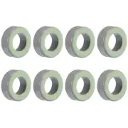 8pcs 7.4 x 13.3 x 5mm Ferrite Ring Iron Powder Toroid Cores Gray Light Green