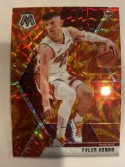 2019-20 Mosaic Tyler Herro Reactive Orange Prizm Rookie RC #223